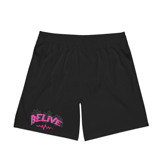 Men's Elastic Beach Shorts (AOP)